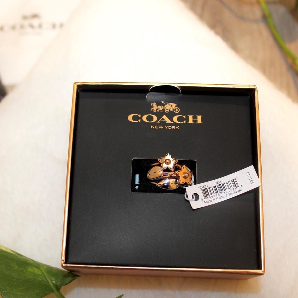 Coach Flower & Leaf Rings ✿✿✿✿✿